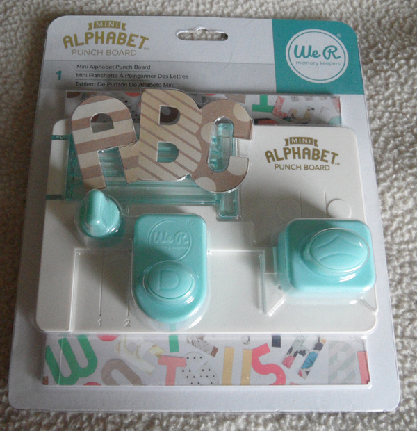 We R Memory Keepers Mini Alphabet Punch Board Review Tin Teddy