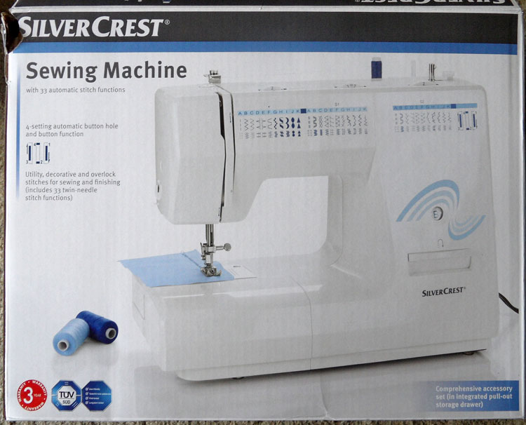 My new Silver Crest sewing machine SNM 33 a review... Tin Teddy