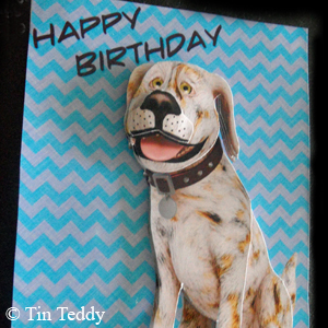 Tin Teddy Hound Dogs Clip Art