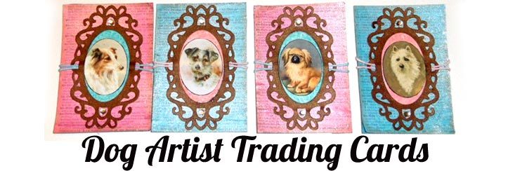 Dog Portrait Artist Trading Cards Easy Mini Tutorial Dogs Artist Trading Cards - a mini tutorial