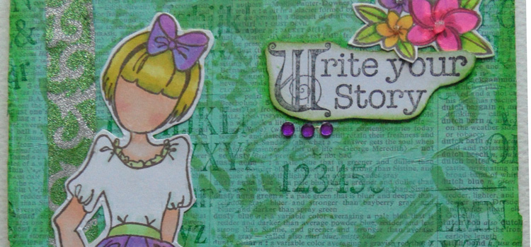 Mixed Media Monthly Challenge January – Ring in the New – Mixed Media Tutorial Inspire Girl Canvas