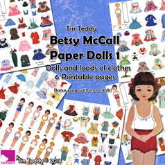 Tin Teddy Betsy McCall Paper Dolls 1